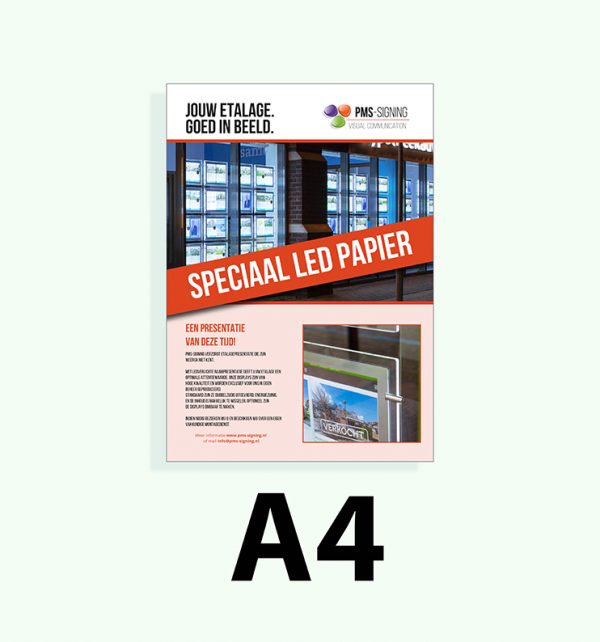 A4 LED papier raampresentatie