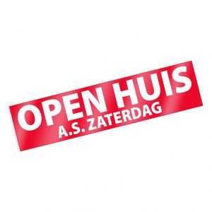 Stickers OPEN HUIS A.S. ZATERDAG